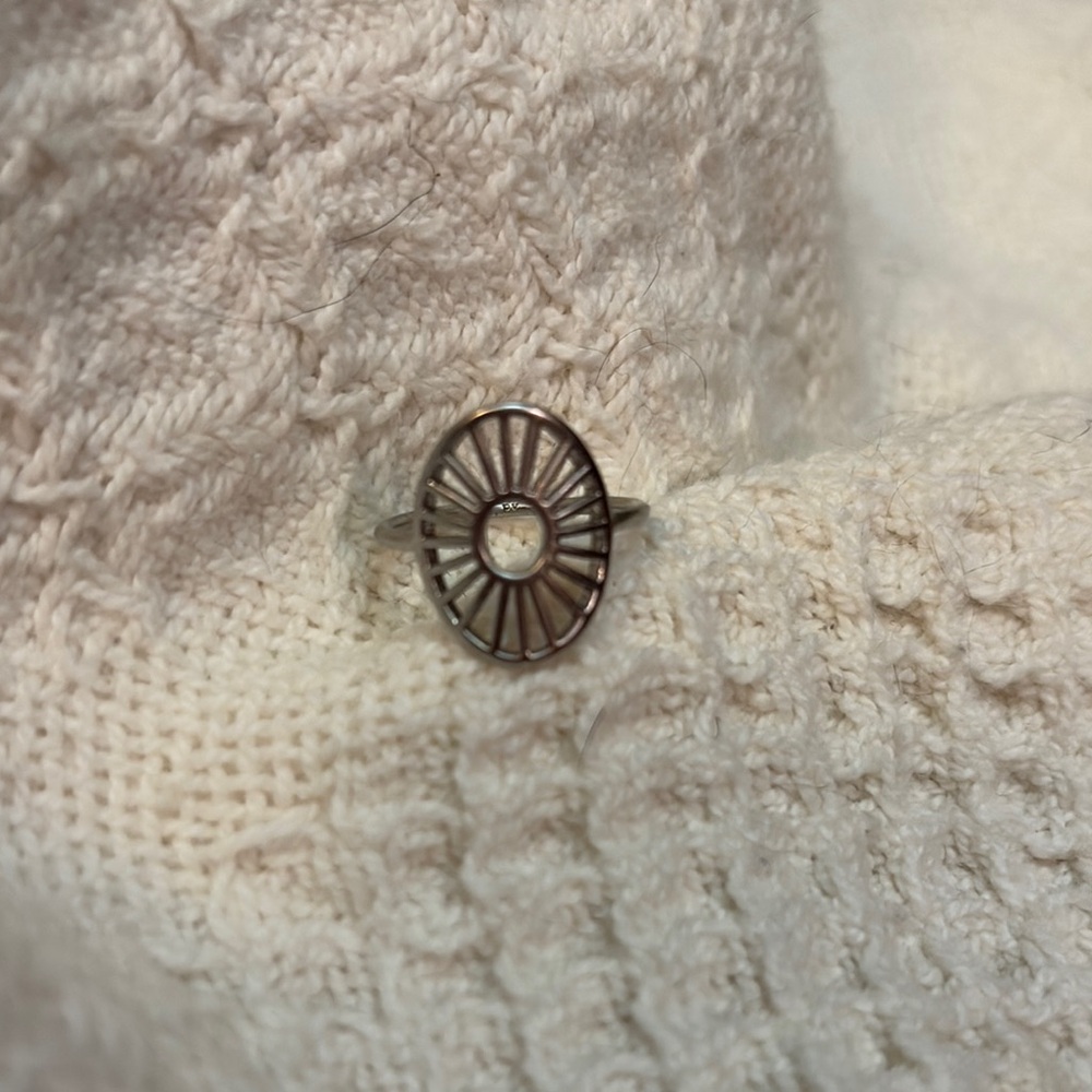 Pura Vida Sunburst Silver Ring | Size 7